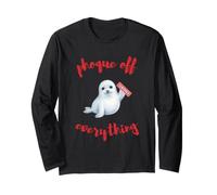 Seal Off Everething Honor Finger Rebel Humor Long Sleeve T-Shirt