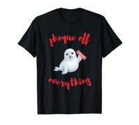 Seal Off Everething Honor Finger Rebel Humor Value Graphic T-Shirt