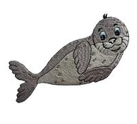 Seal Patch Iron Sew On T Shirt Backpack Sea Lion Animal Fish Embroidered Badge