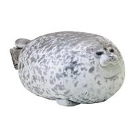 Seal Plush Soft Toy Age 8+, Blob Seal Pillow, Cuddly Toys, Cute Seal Pillow, Cute Ocean Pillow Pets Grey, Stuffed Cotton Plush Animal Toy, Machine Washable, Great For Everyday Use/Grey