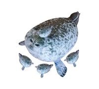 Seal Plush Toy - Chubby Soft Stuffed Animal, Pillow, Huggable Cute, for Girls Boys Playroom Nursery | Bed Couch Home Desk Decoration Sweet Christmas Birthday Holiday Present Creature Beanie Buddy