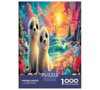 Seal Pup Beach Puzzle Great Gift Home Decoration 1000 Piece Cute Sea Animal Jigsaw Puzzles Educational Games for Adults And Kids Age 14 Years Up 70x50cm/1000pcs