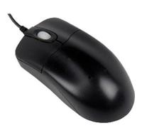 Seal Shield STM042P - SILVER STORM? Medical Grade Optical Mouse With Scroll Wheel- Dishwasher Safe & Antimicrobial (Black)(PS2)