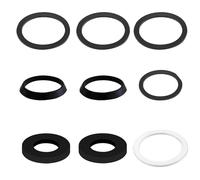 Seal Sink Drain 1 1/2 Inch Siphon Seal Seals Siphon for 40 mm Syphon Kitchen Sink Drain Pipe, Includes 2 x Wedge Seals, 3 x Flat Seals, 3 x Alternative Flat Seal