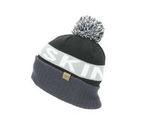Seal Skinz Foulden Water Repellent Cold Weather Bobble Hat Black/Grey/White
