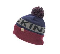 Seal Skinz Foulden Water Repellent Cold Weather Bobble Hat Navy Blue/Red/Grey
