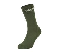 Men's Sealskinz Unisex Suffield Solo Merino Liner Sock - Green - Size: 9.5/13/12.5/12/11.5/11/9/16/15.5/15/14.5/14/13.5/10.5/10
