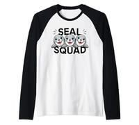 Seal Squad TShirt for Seal Lover Shirt | Cool Seal Raglan Baseball Tee