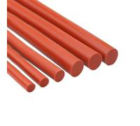 Seal Strip, 1M Red Round Solid Silicone Cord Rubber Rod Bar