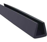 Seal Strip U Shaped Sealing Strip 32.8Ft Black Rubber U Channel Edge Trim, Rubber Seal Strip Edge Protector Fits Sheet Metal DIY Projects, Car, Door, Width x Height,10mm x 13mm ( Size : 11mm x 11mm )