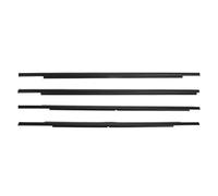 Seal Strip Window Outer Rubber Weatherstrip For Mitsubishi For Outlander 2007-2012/2013-2018 Side Door Glass Seal Belt Trim 5727A007 5727A008 Edge Protector(For 2007-2012 Black)