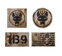 Seal Team Series Tactical Patch, Army Morale Military Tactical Fastener Hook Loop Backed Patches, Badge Decal Fabric (As Shown,6)