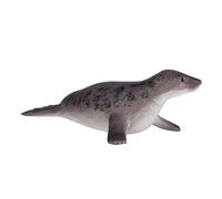Seal Toy Grey 11x11x3.25cm Realistic Marine Mammal Model Hand-Painted Mini Small