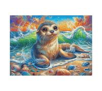 Seal Wave 500 Piece Jigsaw Puzzle for Adults Jigsaw Weekend Get Together Activity Whimsical Design for Friends Stress Buster 500 PCS