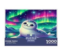 Seal1000Piece JigsawPuzzleLittle Sea Lion ForAdults Challenging Brainteasing Age12+byth ThemeFlowersandBirds Fun, Challenging 38x26cm/1000pcs