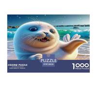 Seal1000Piece JigsawPuzzlesLittle Sea Lion ForAdult Colourful LargePiecePuzzles Age12+byth Challenging The Impossible Difficult Game Brainteasing Adults Jigsaw Puzzle 38x26cm/1000pcs