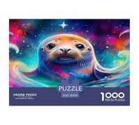 Seal1000Piece JigsawPuzzlesLittle Sea Lion ForAdults Colourful Brainteasing Age12+byth ThemeFlowersandBirds Uncover The Puzzle 70x50cm/1000pcs