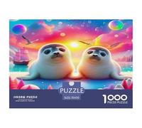 Seal1000Piece JigsawPuzzlesLittle Sea Lion KidsforAdult Colourful LargePiecePuzzles Age12+byth EducationalGames Brainteasing Adults Jigsaw Puzzle 70x50cm/1000pcs