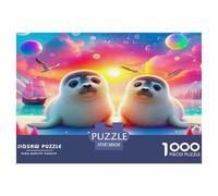 Seal1000Pieces JigsawPuzzlesLittle Sea Lion ForAdult Challenging LargePiecePuzzles Age12+byth EducationalGames Uncover The Puzzle 38x26cm/1000pcs