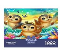 Seal1000Pieces JigsawPuzzlesLittle Sea Lion ForAdults Colourful LargePiecePuzzles Age12+byth HomeDecoration Uncover The Puzzle 70x50cm/1000pcs