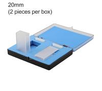 Sealable Quartz Cuvettes (2 pcs) for Laboratory Infrared Spectroscopy, 190-2500 nm Wavelength Range, Acid & Alkali Resistant, 600°C Heat Tolerant, 2-Sided Transparent with Frosted Sides
