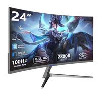 Sealan 24" 16:9 Curved Display - 100Hz 99% sRGB FHD LED Display - Slim Design - Eye Care Technology - HDMI VGA Connectivity