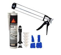 Sealant Applicator Set With Sikaflex 522 White Leisure Caulk & Scraper