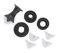 Sealant Finishing Tool Set Silicone Scraper Sealing Kit with 5 Interchangeable Nozzle Gaskets for Grout Caulk Removal and Smoothing on Tiles Brick Joints Plastic Durable Hardware