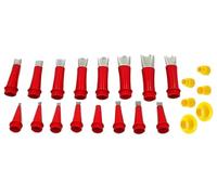 Sealant Nozzles 22Pcs Reusable Caulking Tips Set Universal Silicone Nozzle Tool Kit For Extra Long Silicone Nozzles