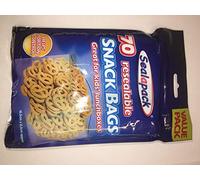 Sealapack 3 x 70 RESEALABLE SNACK BAGS LUNCHBOX FOOD POUCH VALUE PACK
