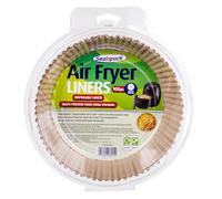 Sealapack Disposable Air Fryer Liners | Helps Prevent Food From Sticking - Oil-Proof, Non-Stick, Heat Resistant | Kitchen Accessories - Easy To Use (Round Circular 16cm x 16cm, 100 Pack)