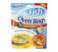 Sealapack - Fish Oven Bags - 10 Disposable Bags - No Mess Easy Seal