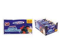Sealapack Freezer Bags, Ready To Use Kitchen Essential, Resealable Pack Of 50 Bags