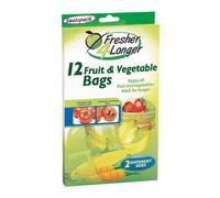 Sealapack Fresh For longer Fruit & Veg Bags 12 Pk, Green