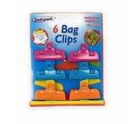 Sealapack Re-usable Multi-coloured Kitchen Food Bag Grip Clips Pack of 6