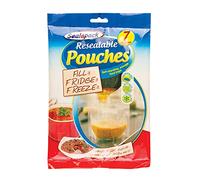 Sealapack Sap1051A Versatile Re-Sealable Pouches, Fill, Fridge Or Freeze, Pack Of 7