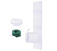 Sealed Air Conditioning Window - Waterproof Polyester Fabric | Mobile Air Kit | Rain Insulation Installation Easy Energy Saving for Dehumidifier Dryer Exhaust Pipe