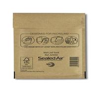 Sealed Air Mail Lite Mailers A/000 Gold Int 110mm x 160mm Box 100