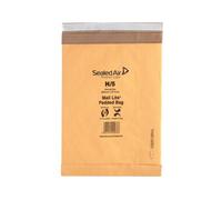 Mail-Lite Gold Padded Mailing Bags, Size H/5, Gold, 264mm X 374mm, Box of 50