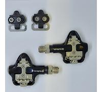 Sealed Bearing Clipless Pedals & SPD Cleats - MTB Road M-WAVE Drag R-2