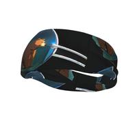 Sealed Brown Bear Yoga Sports Fitness Headband, Unisex Running Basketball Elastic Headband, Sports Sweat-Absorbing Band,