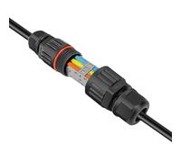 Sealed Cable Coupler - Waterproof Wire Connector, Weatherproof Adapter | Heavy-Duty Electrical Joiner for Outdoor Wiring, Splice Kit, Insulated Connector for Lighting, Rainproof Junction Box