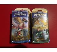 Sealed Disney Lorcana Into the Inklands Trading Cards Starter Deck bundle