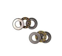 Sealed Miniature Steel Ball Bearings, 10pcs Axial Ball Thrust Bearing F2-6 F2.5-6 F3-8 F4-9 F4-10 F5-10 F5-12 F6-12 F6-14 F7-13 F8-16 F10-18 F12-21M(F614M)