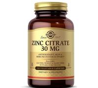 Solgar Zinc Citrate 30mg - Healthy Skin, Hair & Nails - Antioxidant - Healthy Brain Function - Vegan - 100 Vegetable Capsules