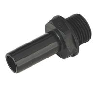 Sealey CAS15STA Stem Adaptor 15Mm 1/2inBsp Pack Of 2 (John Guest Speedfit® - Pm051514E)