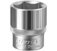 Sealey 1/2" Drive Hexagon WallDrive Socket Metric 1/2" 26mm