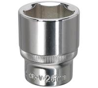 Sealey SP1226 Walldrive® Socket 26Mm 1/2inSq Drive Fully Polished