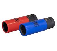 Sealey 1/2 Sizes Alloy Wheel Impact Socket Set 18.5mm 19.5mm 1/2" Sq Drive 2pc