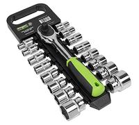 Sealey Socket Set S01245 – 17pc 1/2" Sq Drive 6pt WallDrive® Metric